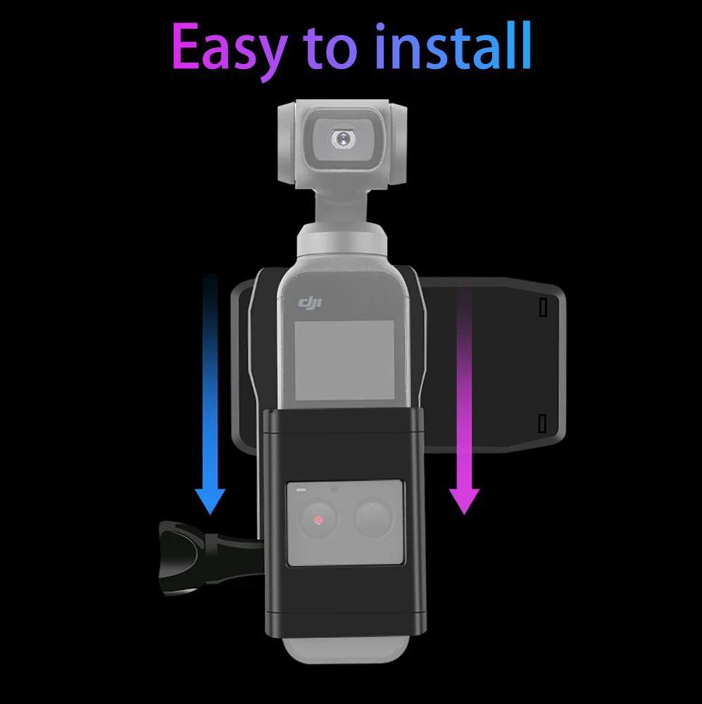 Backpack/Bag Clamp Clip for Osmo Pocket with Gimbal Camera Fixed Adapter Mount for DJI Osmo Pocket Backpack Holder Accessories