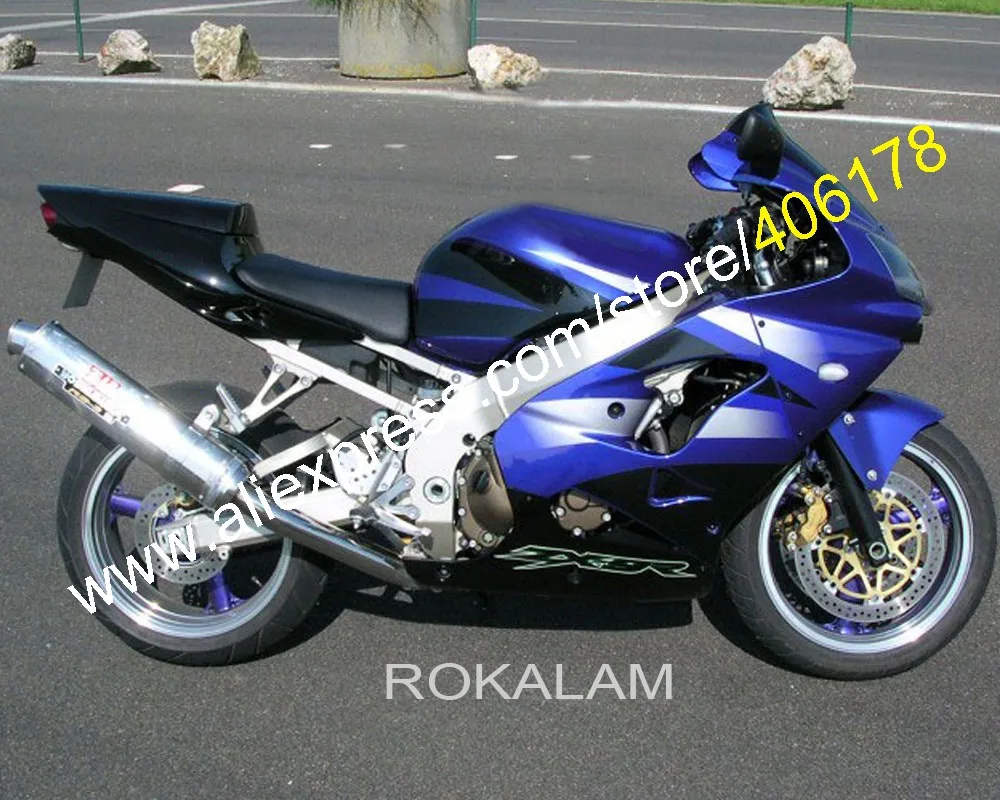 

Blue ZX9R 03 Fairing ZX9R 02 ABS Fairing For Kawasaki 2002 2003 ZX9R ZX-9R ZX 9R Injection Fairing Kits (Injection Molding)