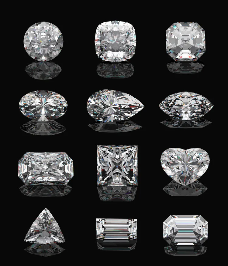 Test positiv echtes Weißgold AU585 Ring 1CT Moissanit Schmuck Jahrestag Schmuck Ring Halo Verlobung für Frauen – Detail 5
