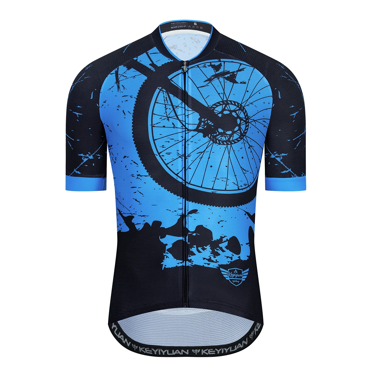 

KEYIYUAN 2022 New Summer Men Bike Racing Jersey Quick Dry Cycling Sport Wear Road Team MTB Clothing Abbigliamento Ciclismo