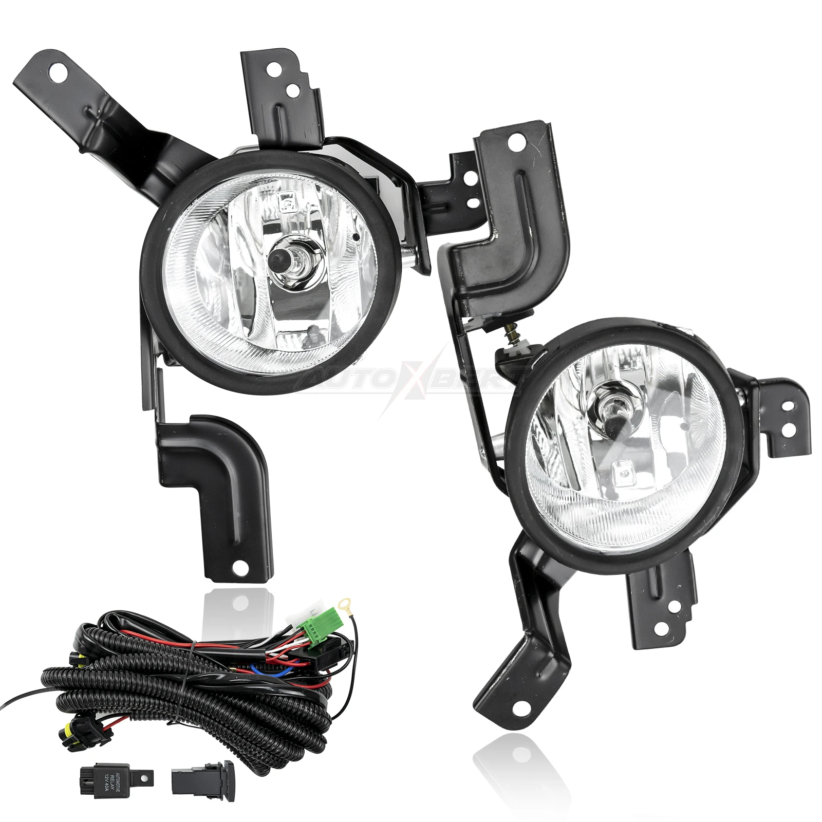 1 paio paraurti anteriore lampada fendinebbia 55W per Honda CR-V 2007 2008 2009 EX / EX-L/ LX lente chiara con cablaggio lampadine