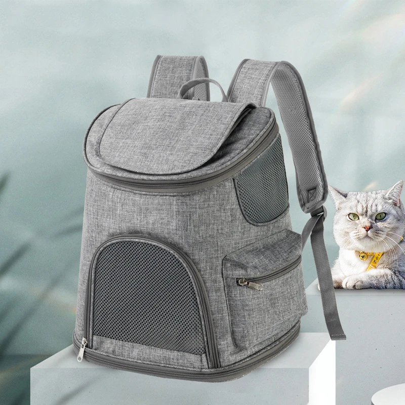 

Cat Carrier Oxford Fabric Backpack Collapsible Ventilate Outgoing Portable Bag Puppy Kitten Outdoor Travelling Bag Pet Supplies