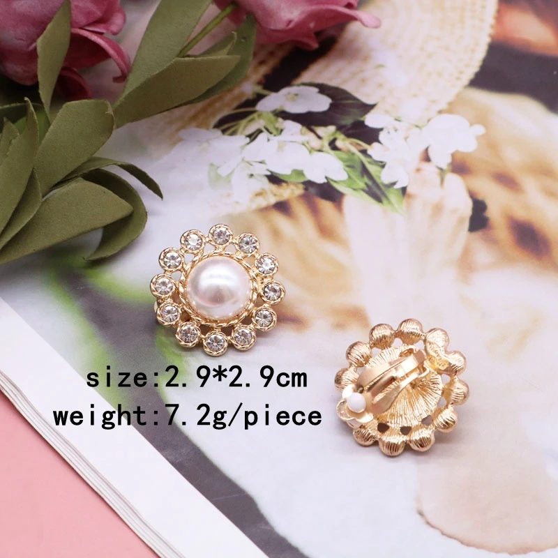 Personality Alloy Clip Earring Pendiente Creative Party Rhinestone Knotted Glaze For Women Pretty Girl
