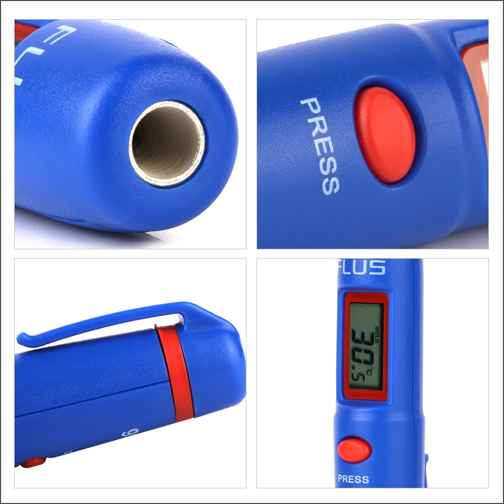 FLUS Food Cooking Laser Infrared Thermometer Mini Handheld Portable Digital Electronic Outdoor/Indoor temperature Thermometer