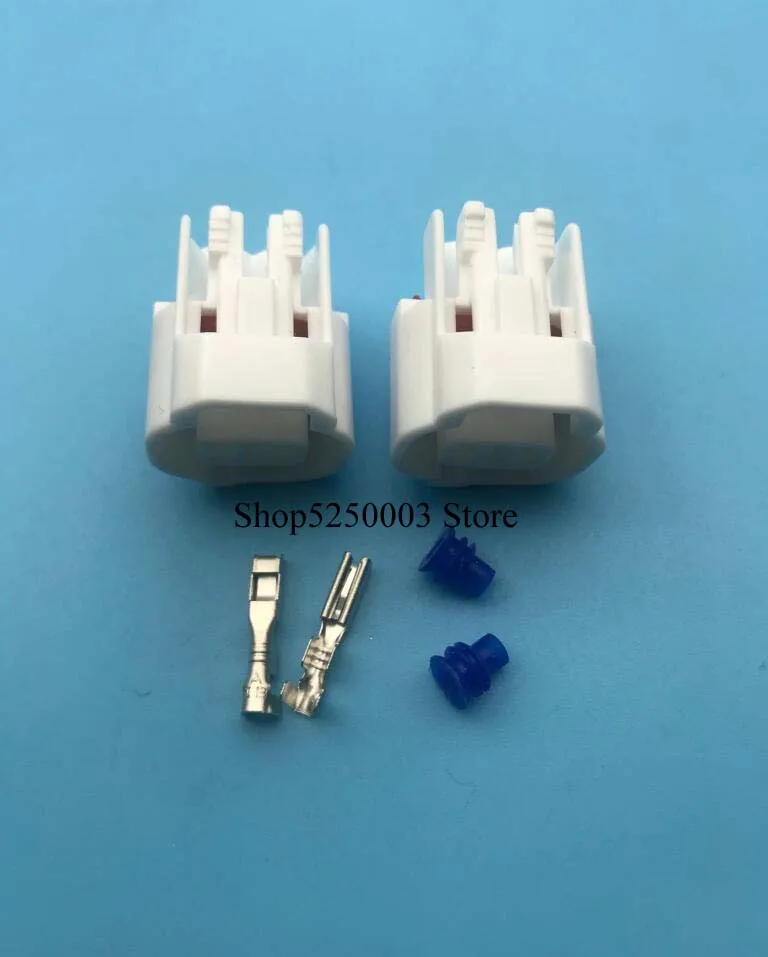 White 2 pin car waterproof Fog Light connectors 2.0mmfemale Side Marker Light Connector Plug Housing With Pigtail 90980-11156