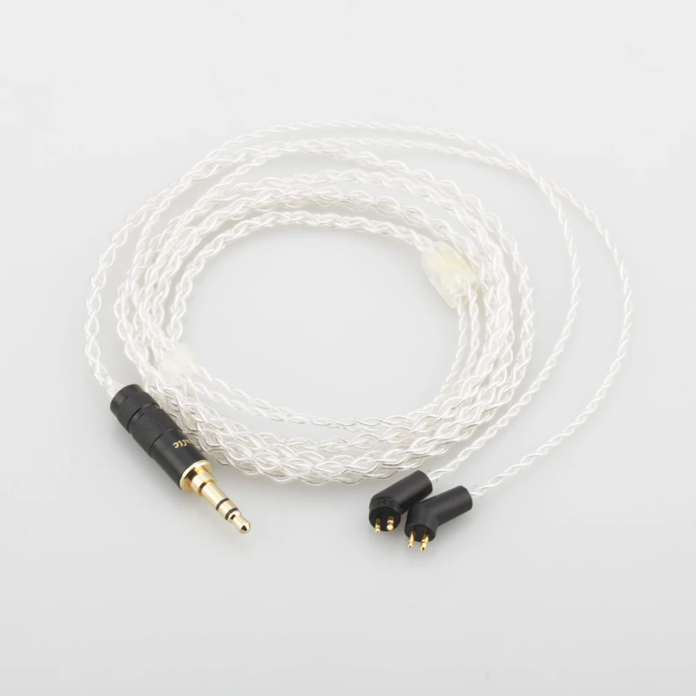 

Hi-End 8 Cores 7N OCC Silver Plated Headphone Upgrade Cable For ER4P ER4B ER4S Headphones