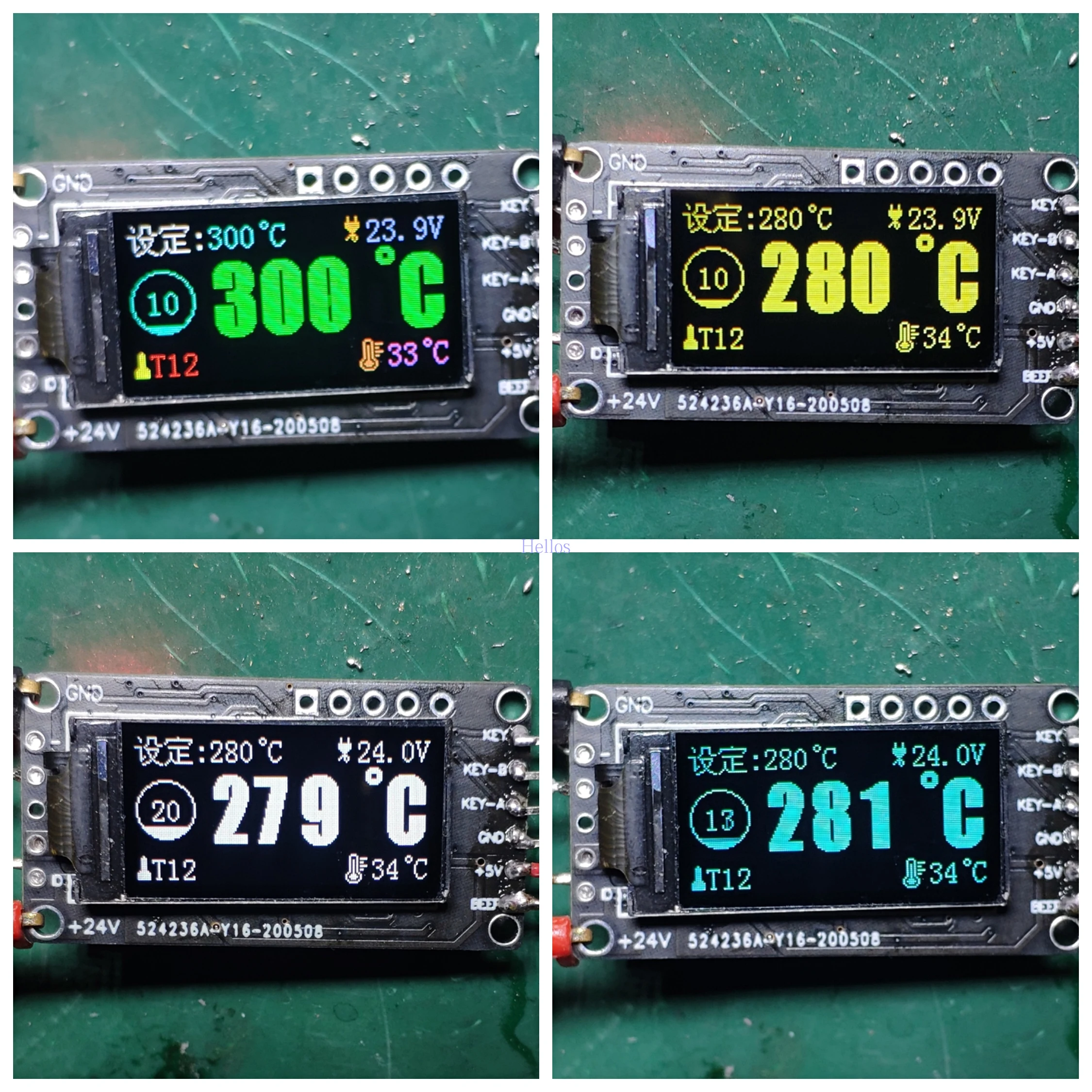 

IPS Color Screen T12 Control Board JBC245 Main Control Digital Display White Light 210 Soldering Constant Temperature Soldering