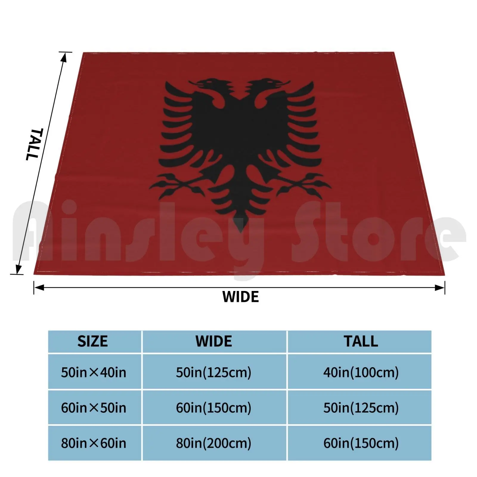 Albanian Flag Blanket Fashion Custom Albanian Flag Kosovo Flag Albania Balkans Republic Of Kosovo Flag Flag