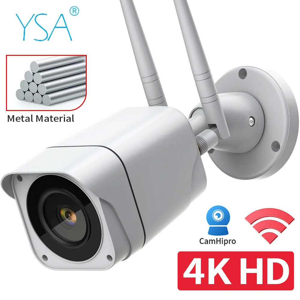 

4K MINI 8MP WIFI IP Camera 4G SIM Card Wireless Full HD IR Night Vision CCTV Bullet Surveillance Cam IP66 Waterproof CamHipro