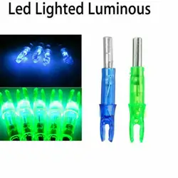 12PCS Automatically LED Lighted Arrow Nocks Tail For Crossbow Arrows Diameter Archery Hunting Shooting Arrow Accessories