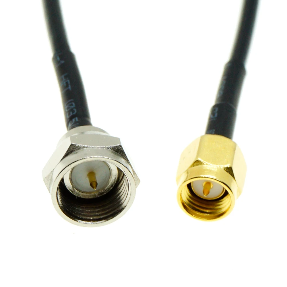 SMA Male to F Male Plug Connector pigtail Jumper RF RG174 cable