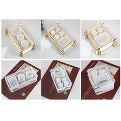 Electric Toothbrush Collection Box Resin Mold DIY Crystal Homemade Toothbrush Rack Shelf Cup Holder Mold Silicone Mold For Resin