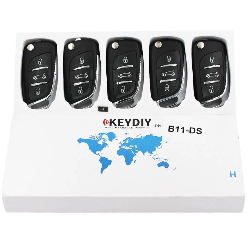 B11-3 KEYDIY 3 Button Universal KD Remote Control Car Key for KD900/KD-X2/URG200 MINI Tools B Series for Peugeot DS Stytle 1/5pc