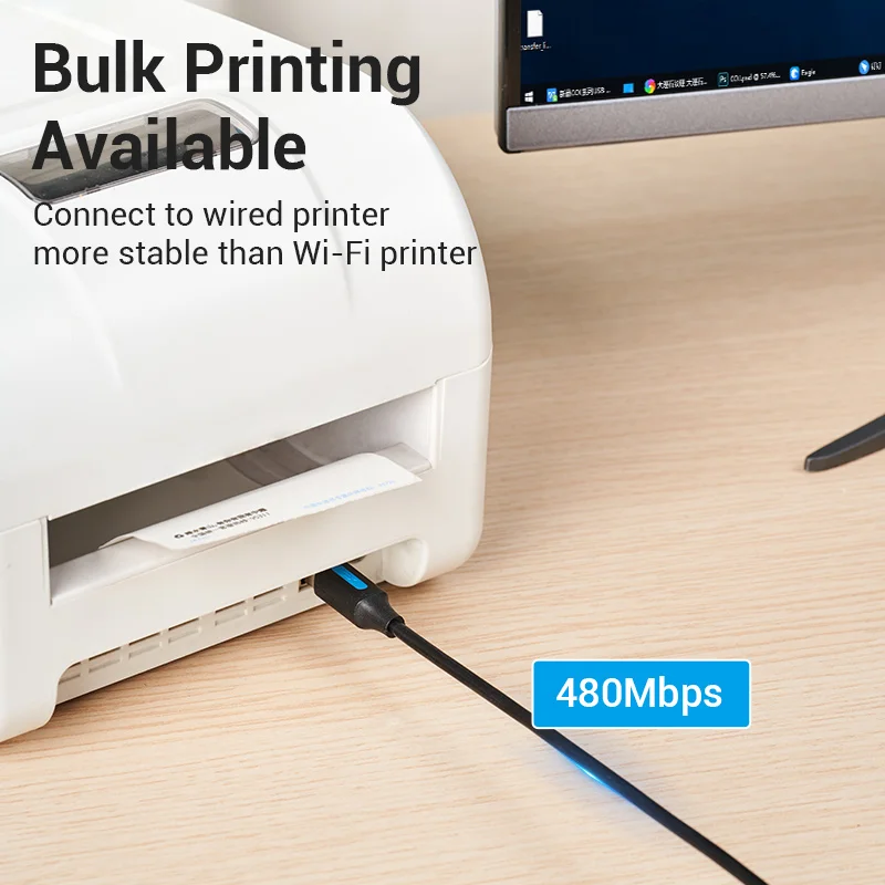 Vention Cable USB-C a USB-A - para impresoras y escáneres compatibles - imagen 3