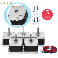 5 pces nema 17 motor deslizante 42 motor nema17 1.5a 17hs4401 motor 40mm 4-lead para cnc fresar peças de impressora 3d motor