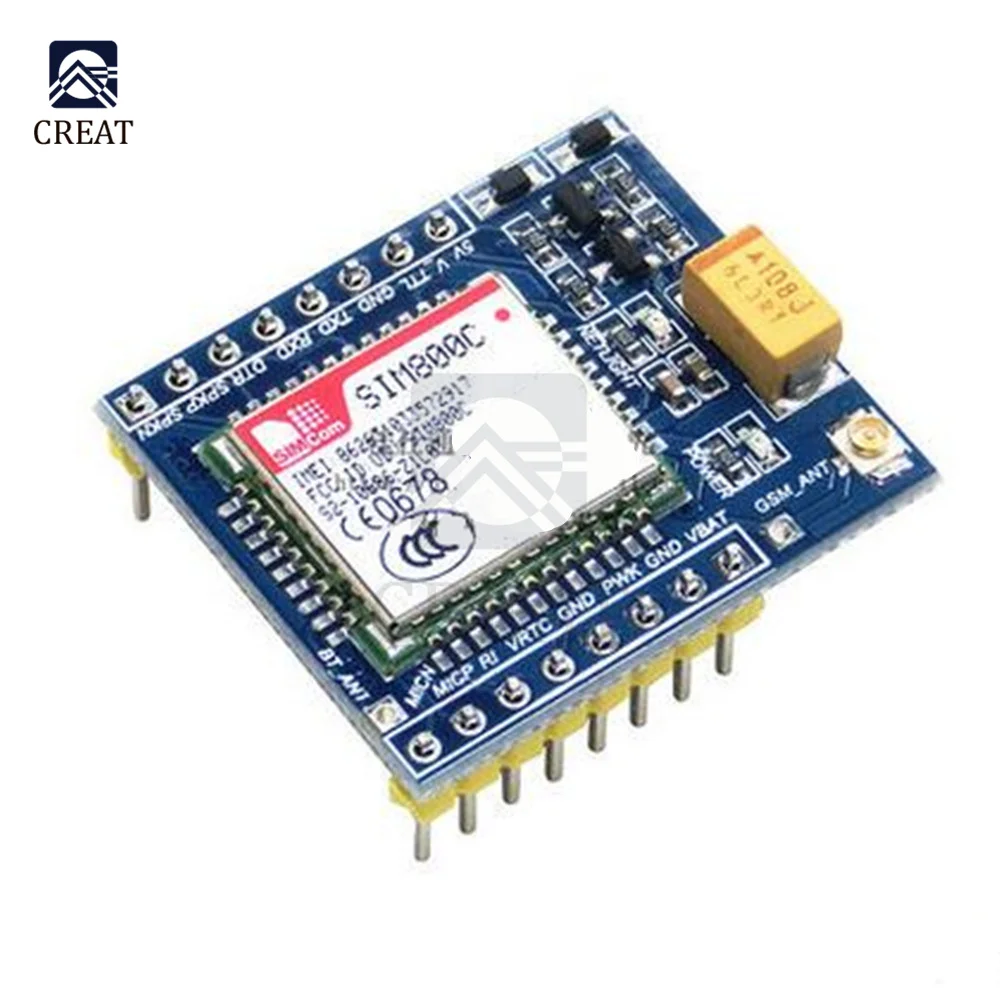 Módulo GSM GPRS SIM800C, placa de desarrollo TTL, IPEX con Bluetooth y TTS STM32 para Arduino C51