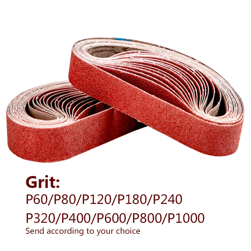 10 Cái/bộ 465*30 Chà Nhám Thắt Lưng 60-1000 Xay Gỗ Kim Loại Mềm Đánh Bóng Giấy Nhám Nhám Ban Nhạc Cho dây Nhám Mài Mòn Dụng Cụ