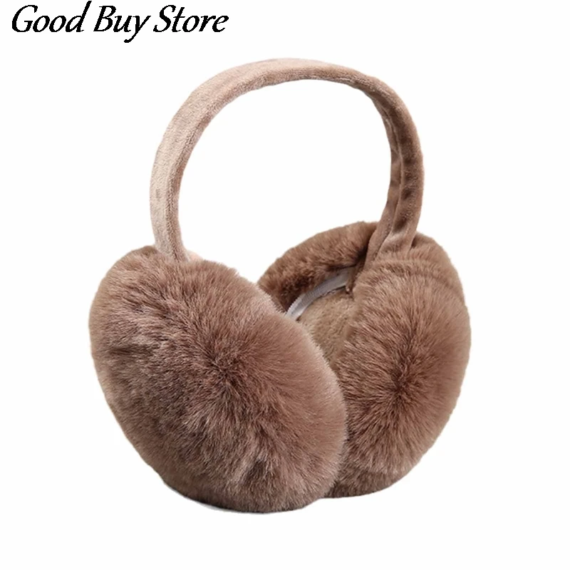 Flurry Fur Earmuffs Winter Cold Protection Women Men Warm Headphones Earmuff Soft Plush Ear Warmer Skiing Cycling Earflap Cover