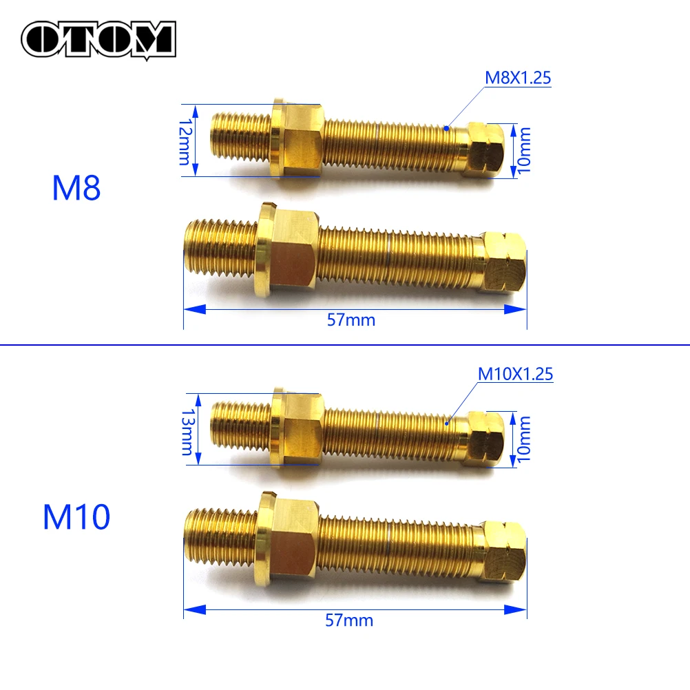 OTOM M8 M10 Titanium Alloy Chain Adjuster Bolts Socket Head Cap Repair Screw Fastener For KTM HONDA KAWASAKI SUZUKI YAMAHA