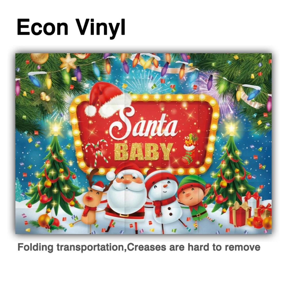 Allenjoy Santa Tắm Cho Bé Sinh Nhật Giáng Sinh Phông Nền Mùa Đông Người Tuyết Đèn Ngôi Sao Nhánh Tuần Lộc Photozone Nền