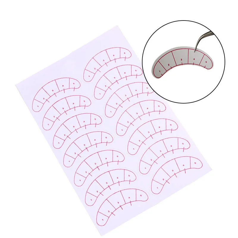 7/35 paia adesivo per ciglia patch di carta per ciglia sotto gli occhi cuscinetti per estensione ciglia patch di carta consigli per gli occhi adesivo strumenti per il trucco