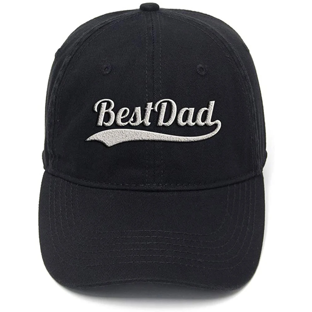 

Lyprerazy Best Dad Ever Washed Cotton Adjustable Men Women Unisex Hip Hop Cool Flock Printing Baseball Cap