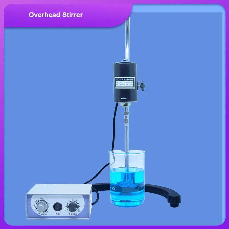 laboratory Overhead Mixer Digital Electric Laboratory Stirrer 0-3000 rpm/min Liquid Mixing Timing Adjustable