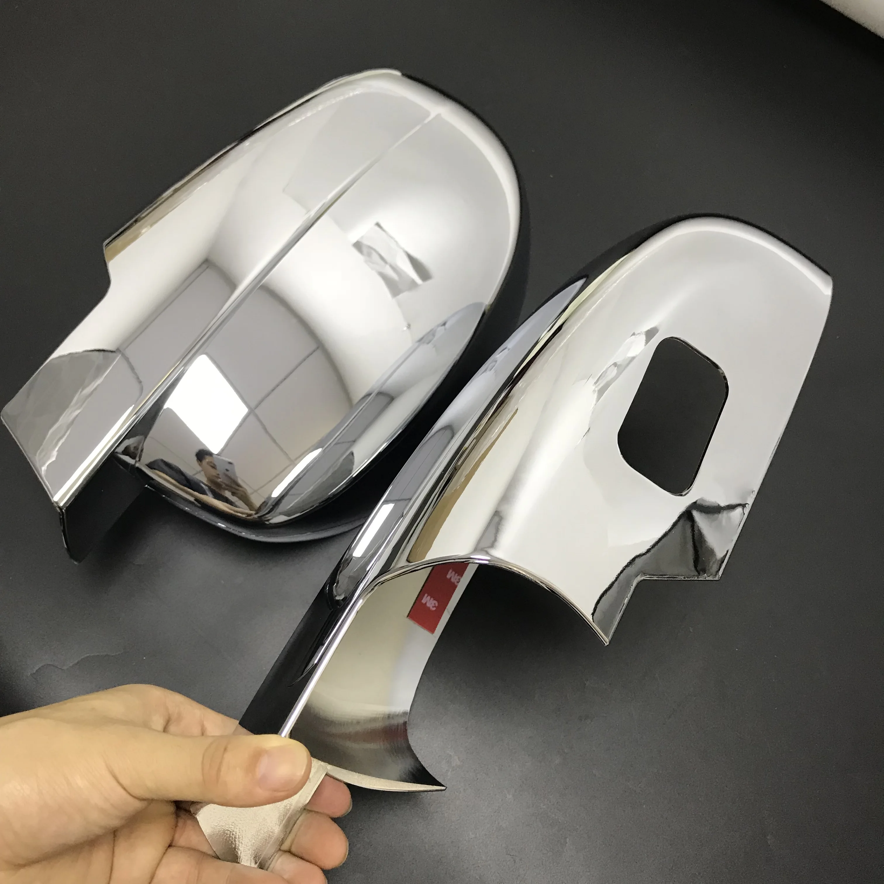 For GMC Yukon XL 2007 2008 2009 2010 2011-2014 Car Styling Chrome Silver Rearview Mirror Cover Cap Tirm 2x Exterior Accessories