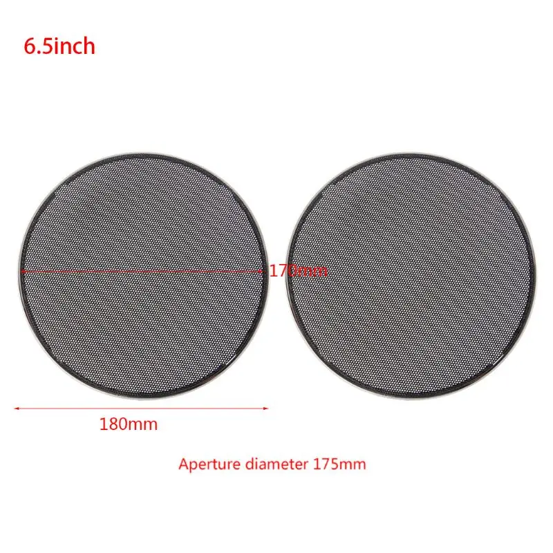 2 Pcs 1/2/3/4/5/6 Inch Speaker Steel Mesh Round Grill Protective Cover Circle Y3ND