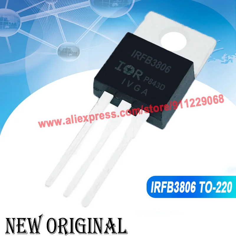 (5 Pieces) IRFB3806 IRFB3806PBF TO-220 60V 43A / LM7912CT TO-220 / SLP740C  400V 10.5A / U2060G  TO-220