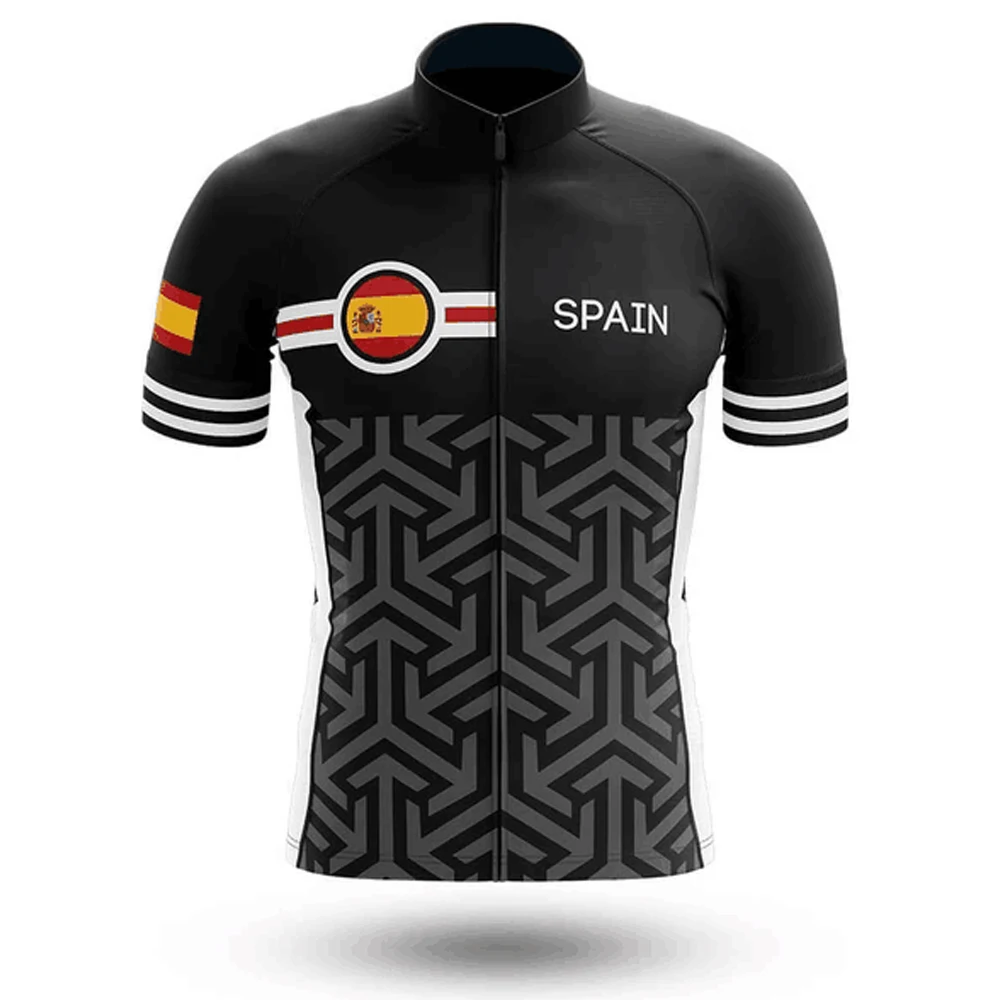 New Spain cycling jersey short sleeve men Breathable bike jersey wear summer quick dry jersey completo ciclismo estivo 2023