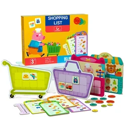 Lista de compras Jogo Montessori Benefícios Zhi Educação Infantil Brinquedos Pré-escolar Cognição Financeira Crianças Bebê Contando Brinquedos