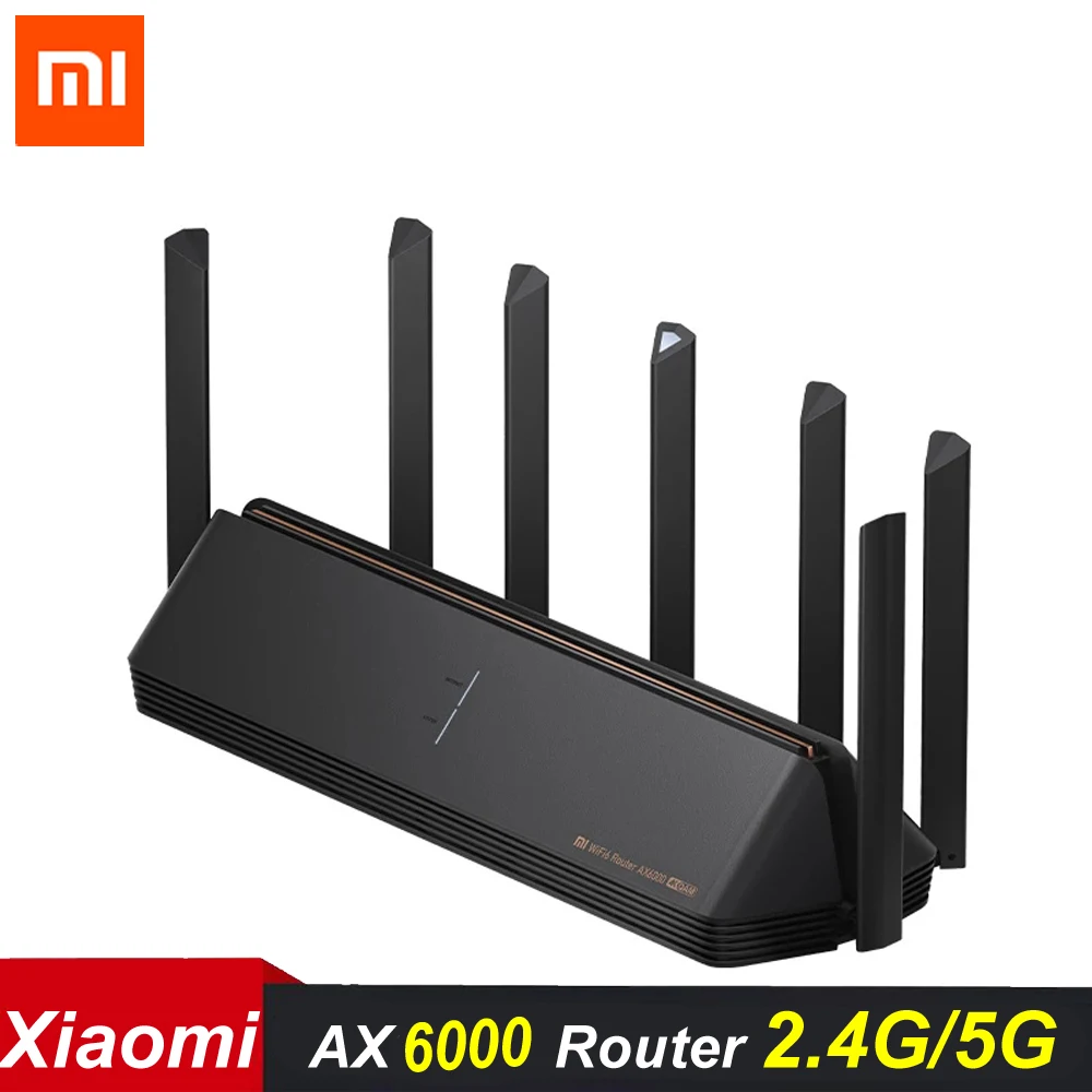 

Xiaomi AX6000 AIoT Router 6000Mbs WiFi6 VPN 512MB Qualcomm CPU Mesh Repeater External Signal Network Amplifier Mi Home