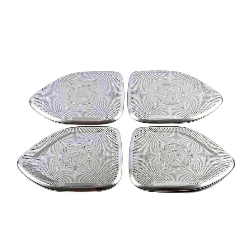 For Volvo S60 S 60  2020 Car Door Audio Shelf Chrome Speakers Cover Trim Bezel SubWoofer Frame Garnish Accessories