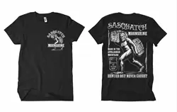 Sasquatch Moonshine Express. Vintage Rebel Whiskey Rockabilly T-Shirt. Summer Cotton Short Sleeve O-Neck Mens T Shirt New S-3XL