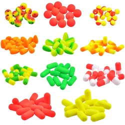 100Pcs/lot Foam Fishing Floats Floating Pompano Rigs Strike indicator fly fishing Floating Buoy fishing Bobber Tackle