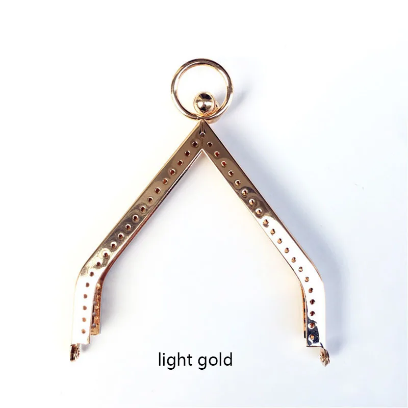 11cm Triangle Purse Frame Kiss Clasp DIY Metal Accessories For O Clutch Bag Frame Vintage Coin Purse Metal Clutch Bag Frame