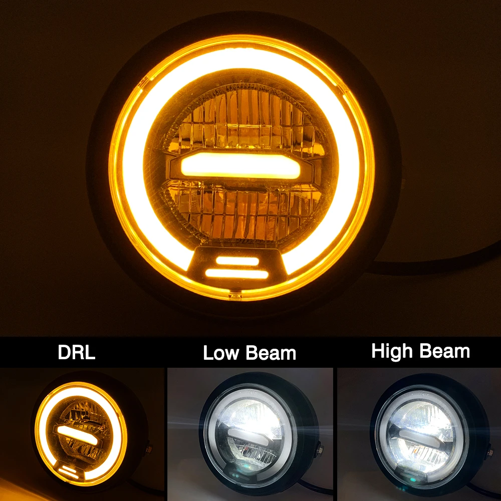 6.5 Inch Motorcycle Led Headlight Universal 6.5\