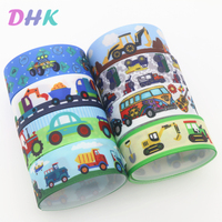 DHK 7/8'' 5yards car machine Printed Grosgrain Ribbon Accessory Hairbow Headwear Decoration DIY Wholesale OEM C1813