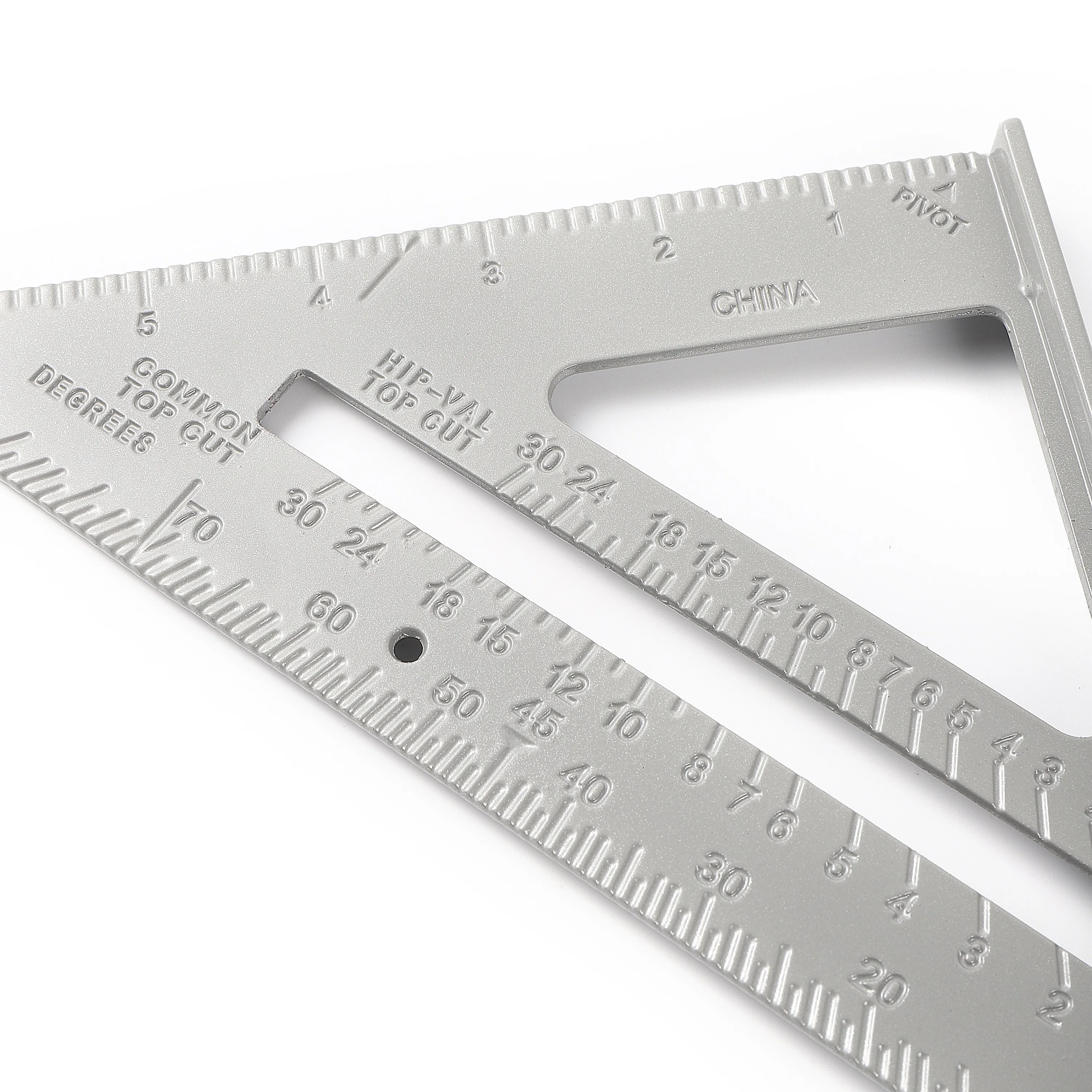 Triangle Rule 90° Thickening Angle Rule Aluminum Alloy Carpenter Measurement Square Ruler For Building Framing Tools Gauges 1 Pc