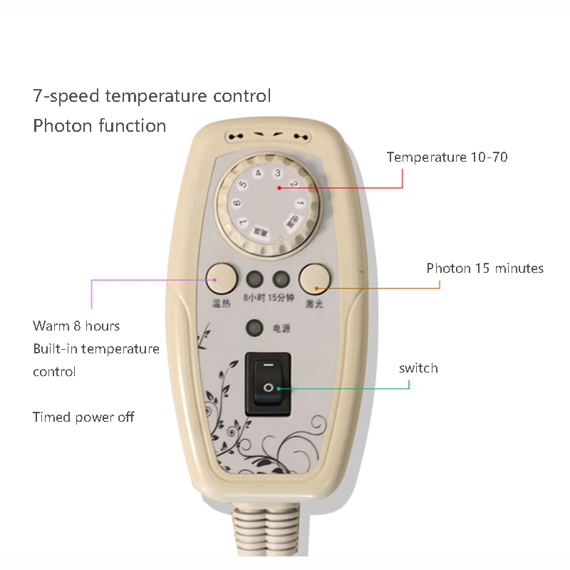 Jade tomalin maifanshi lumbar electric heating quhan warm photon waist plate far infrared belt body massager therapy inst