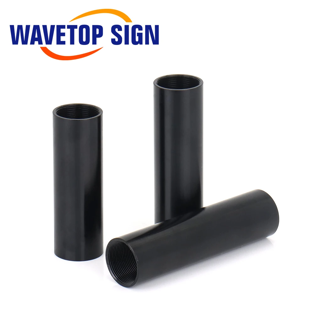 WaveTopSign CO2 Laser Lens Tube OD 25mm ID 21mm for Lens Dia.20mm FL50.8mm Double-head Teeth for CO2 Laser Cutter