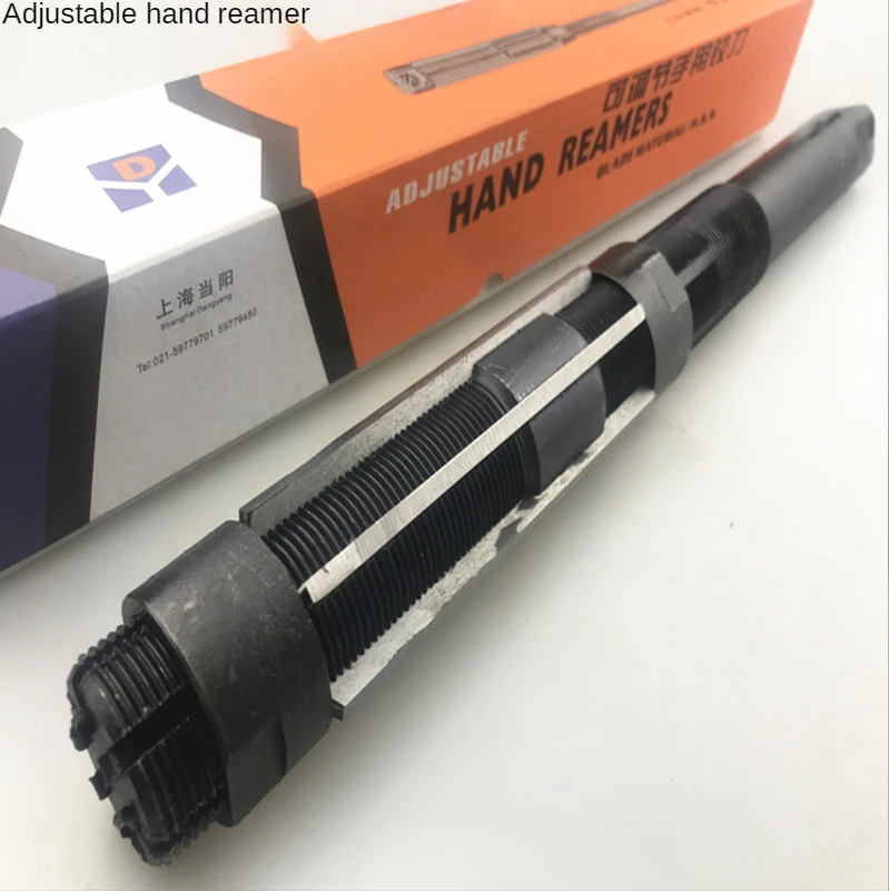 Cutting Tools Hand Reamer Adjustable Reamer 9SiCr Material HSS High Speed Steel Straight Shank Reamer 10.75-15.25