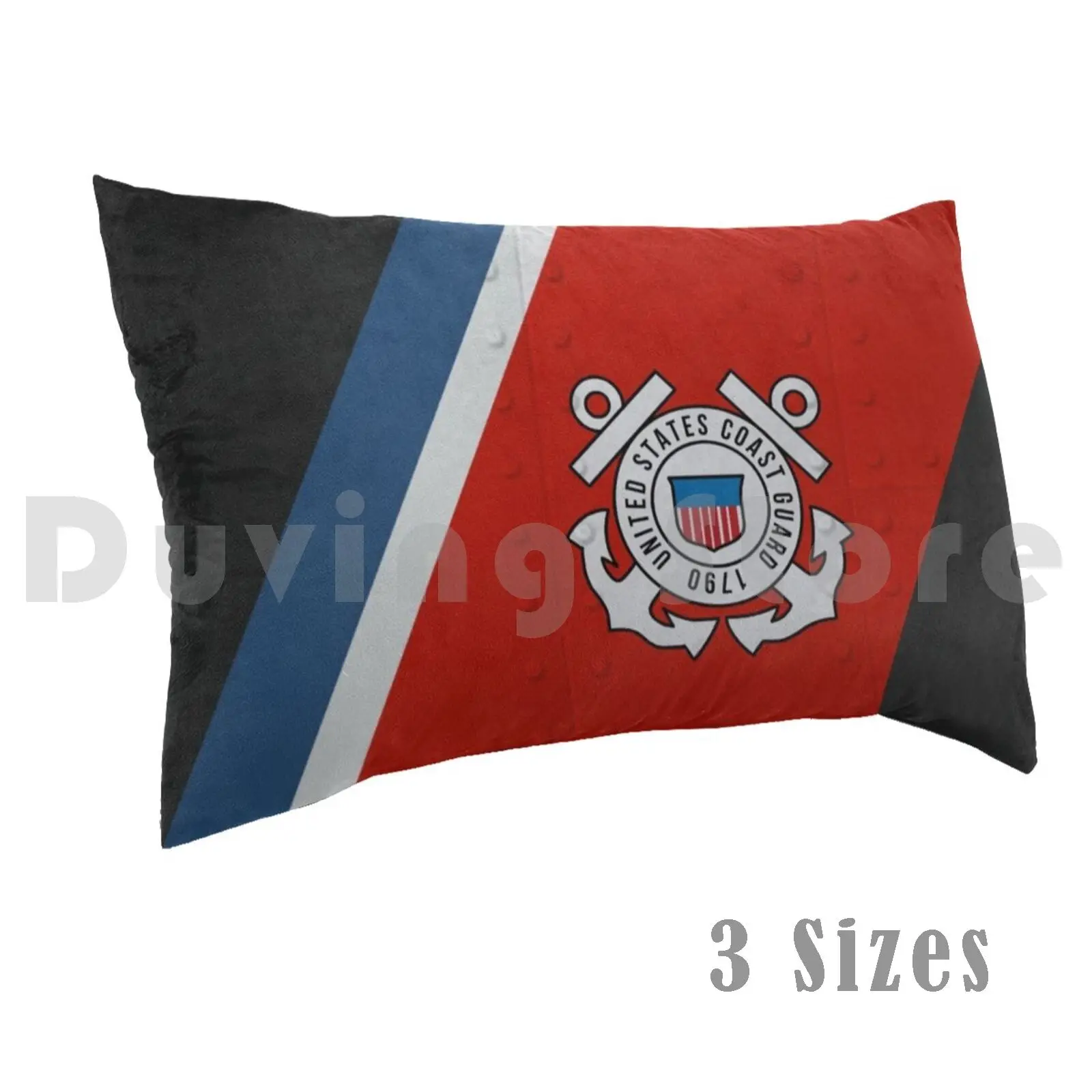 Coast Guard Aton Black Hull Skin Pillow Case DIY 50*70 Uscg Coast Guard Us Coast Guard Aton Black Hull Aids To