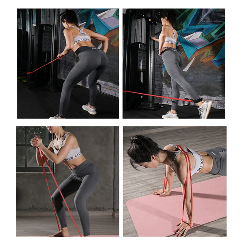 Conjunto de faixas de resistência expansor de borracha para fitness elástico para treinamento esportivo exercício musculação feminino equipamentos de ginástica