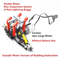MOC Building Blocks Formula Off Road Vehicle Double Motor Independent Rear Suspension System compatible with Lego For Boys Toy