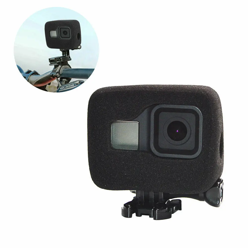 Top Windshield Windproof Sponge WindSlayer Wind Noise Reduction Foam Case Cover For Gopro Hero 8 Black Go Pro 8 Foam Accessories