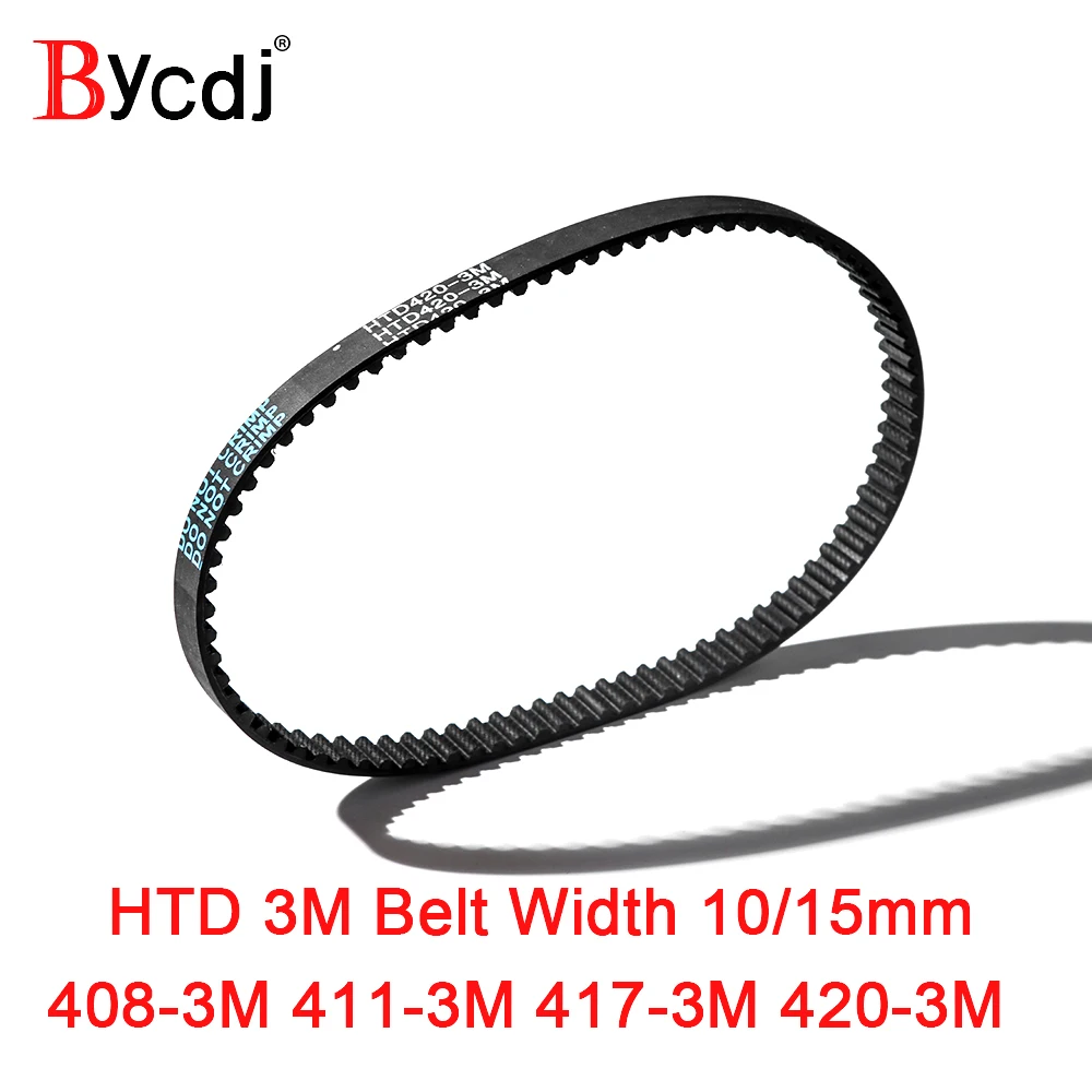 Arc HTD 3M Timing belt C=408 411 417 420 width 6-25mm Teeth136 137 139 140  HTD3M synchronous pulley 408-3M 411-3M 417-3M 420-3M