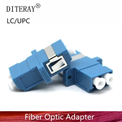 50/100/200PCS  LC-LC DX SM Fiber Adapter Connector Duplex LC UPC Flange Connector FTTH Fiber Optic Adapter