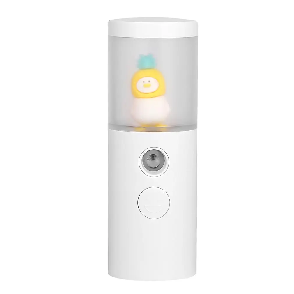 Cute Duck Mini portatile portatile Rehydrator umidificatore Face Sprayer ricarica USB strumento di rifornimento dell'acqua 30ml